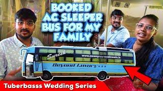 1 LAKH KU BOOKED FULL AC LUXURY SLEEPER BUS FOR MARRIAGEFUN WITH FAMILY TUBERBASSS MARRIAGE️