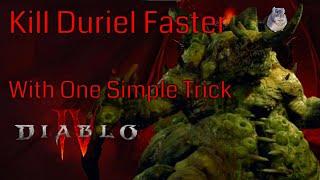 Diablo IV - How To Kill Duriel Faster (With One Simple Trick)