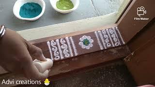 2 very easy doorstep rangoli for beginners using empty fevicol bottle @advicreations2294