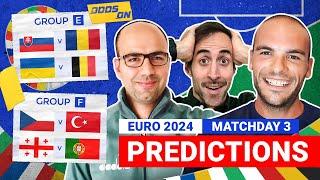 Euro 2024 Predictions & Betting Tips MATCHDAY 3 [Groups E&F]
