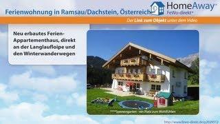 Steiermark: Neu erbautes Ferien-Appartementhaus, direkt an der Langlaufloipe - FeWo-direkt.de Video