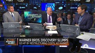 Warners Bros. slumps after company gets hit with restructuring costs, tough ad market