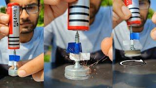 ये है दुनिया की सबसे simple मोटर  World's simplest Motor engine  Science experiment #shorts