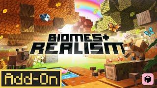 BIOMES + REALISM ADDON: 10+ NEW Biomes Added to Minecraft Bedrock Edition Survival