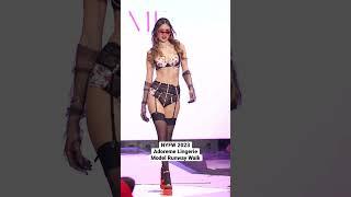 NYFW 2023 Model Runway Walk - Miss Universe El Salvador Vanessa Velasquez - Adoreme Lingerie #shorts