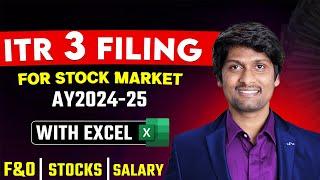 ITR 3 Filing Telugu - stock market f&o loss , capital gains, salary