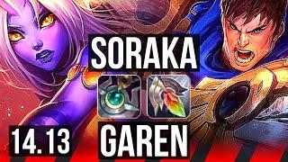 SORAKA vs GAREN (TOP) | 1/2/17, 500+ games | EUNE Master | 14.13