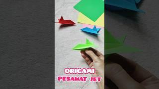 ORIGAMI PESAWAT | Cara Membuat Pesawat dari Kertas Origami | PESAWAT KERTAS #origami  #youtubeshorts