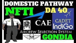 NATIONAL FLYING TRAINING INSTITUTE NFTI GONDIA | CAE INDIGO CADET PILOT PROGRAM | DOMESTIC PATHWAY |