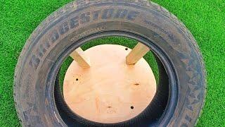 I took old tires at the tire shop and made a useful homemade product.