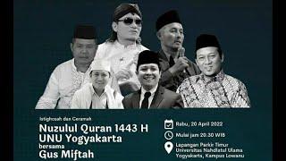 Live Streaming UNU Yogyakarta Nuzulul Qur'an Bareng Gus Miftah Ramadhan 2022 | Bangkit TV