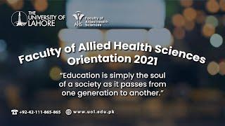 FAHS Orientation Ceremony 2021 | @uollahorefacultyofalliedhe1051