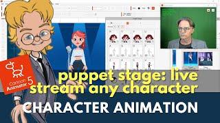 How to Create Your Own 2D VTuber Avatar, Use Any Cartoon Animator 5 Character, Live Stream with OBS