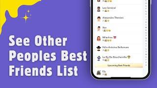 How To See Other Peoples Best Friends List On Snapchat