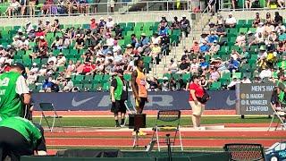 JuVaughn Harrison Men’s High Jump FINAL 2024 U.S. Olympic Trials (miss 2.24m; 7’ 4 ¼’’)