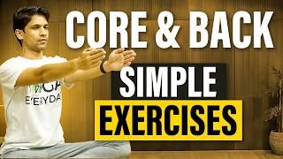 7 Core & Back Strengthening Exercises | Relieve Back Pain & Strengthen Abs | Saurabh Bothra Yoga