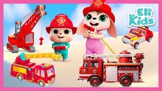 Toy Fire Trucks Party | Eli Kids Songs & Cartoons