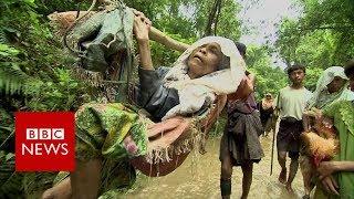 In the jungle with Rohingya refugees feeling Myanmar - BBC News