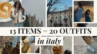 Milan Italy Travel Capsule: 13 Items - 20 outfits