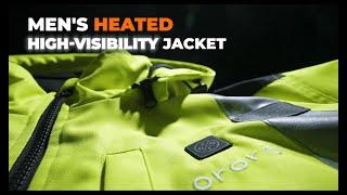 ororo Men's Heated High Visibility Work Jacket