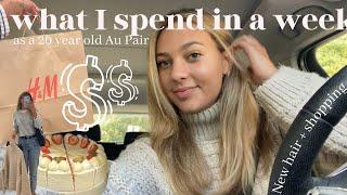 What I spend in a week | Au Pair Diaries ep.014 | new hair and shopping