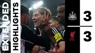 Newcastle United 3 Liverpool 3 | EXTENDED Premier League Highlights