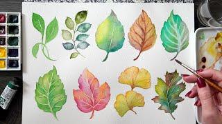 Watercolor Leaves: Every Technique You'll Ever Need!
