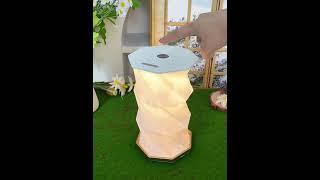 Art folding rotating lamp|An all-round ambient artefact to brighten up your home space!