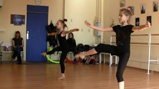 Урок хореографии для спортсменок RG (художественной гимнастики). Вращения