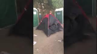 Music Festival WTF Moment! Tent in Bathroom Fail [EKM.CO]