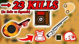 23 KILLS in SOLO vs SQUAD in DESERT MODE ! | Surviv.io