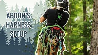 Tree Climbing Harness Setup