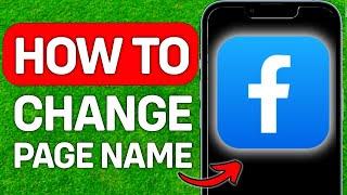 2024 How To Change Facebook Page Name Before 60 Days