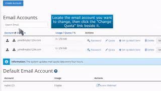 How To Change an Email Accounts Quota in cPanel | ACTWD Knowledge Base