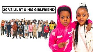 20 KIDS VS 1 RAPPER :LIL RT & HIS GF