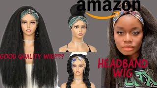 AMAZON HEADBAND WIG REVIEW!!|WORTH THE MONEY??