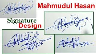 Mahmudul Hasan Signature Style.