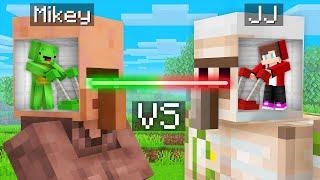 Mikey and JJ Control Villager vs Golem MIND Survival Battle in Minecraft (Maizen)