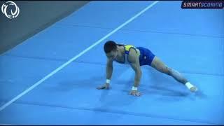 Roman VASHCHENKO (UKR), Floor exercise, Qualification, 2021 Artistic European Championships