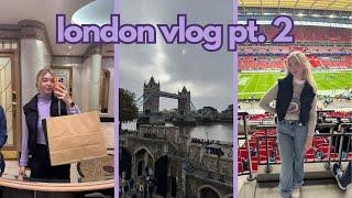 visiting London (pt 2) 󠁧󠁢󠁥󠁮󠁧󠁿 tower of london, patriots game, sightseeing | vlog