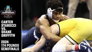 Carter Starocci v. Shane Griffith 2024 NCAA wrestling semifinal (174 pounds)