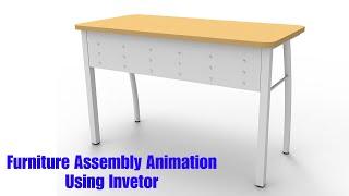 Table Assembly Animation Using Autodesk Inventor #KCCIPL #Inventor