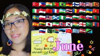 ASMR JUNE IN DIFFERENT LANGUAGES (Whispering, Fast Tapping,  Mouth Sounds) ️  [48 Languages]