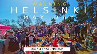 Helsinki Walk: May Day Festivities, 1st of May 2024, Finland [4K] #slowtv