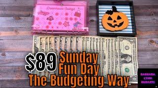 $89 Sunday Fun-Day The Budgeting Way |Game Day| Low Income |23-128 #savingschallenges #cashstuffing