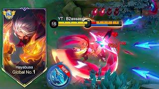 WTF DAMAGE!! HAYABUSA NEW BUILD BEST 1HIT -Mobile Legends