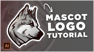  TUTORIAL - ¿Cómo DISEÑAR un MASCOT LOGO? -  Alaska Malamute  ILLUSTRATOR