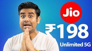 Jio New ₹198 Plan - Unlimited 5G is Back !