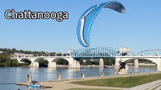 Flying My Paramotor in Downtown Chattanooga Tennessee