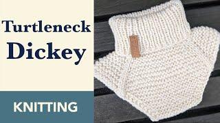 How to Knit Neck Warmer / Turtleneck Dickey. Toddler Size. Knitted Neck Warmer.